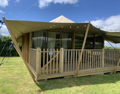 Tregantle Farm Eco Glampsite, Cornish Vibes Safari Tent